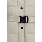 Moncler Grenoble Beige Polyester Full-Length Jacket