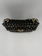 Valentino Garavani VALENTINO GARAVANI Rockstud Spike Black Handbag