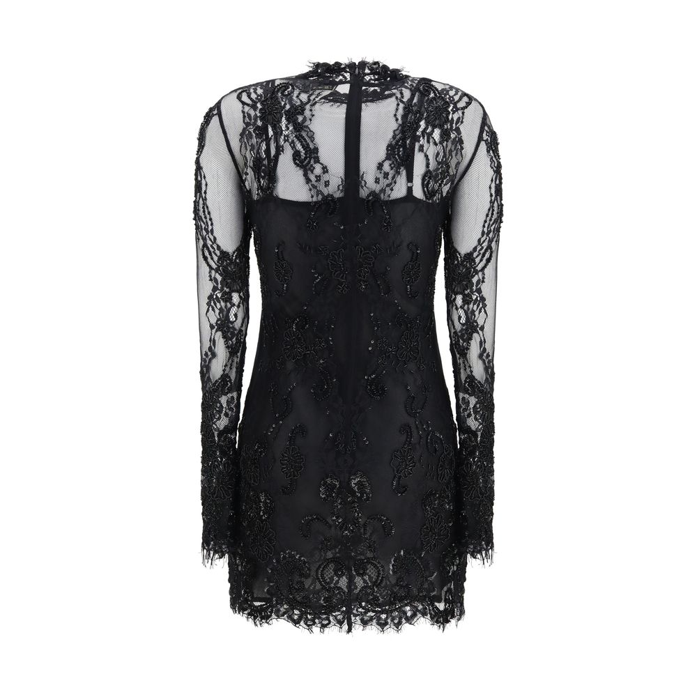 Blumarine Black Polyamide Cocktail Dress