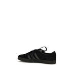 Y-3 Black Calf Leather Bos Taurus Athletic Sneakers