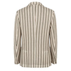 Roberto Pepe Luxury Beige Cotton Men Jacket