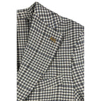 Roberto Pepe Luxury Blue Cotton Men Jacket