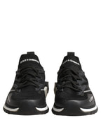 Dolce & Gabbana Black White Sorrento Low Top Sneakers Shoes