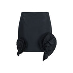 Blumarine Black Polyester Mini Skirt