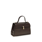 Savette Brown Calf Leather Bos Taurus Shoulder Bag