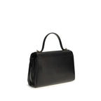 Savette Black Calf Leather Bos Taurus Shoulder Bag