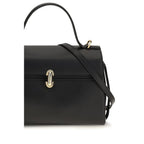 Savette Black Calf Leather Bos Taurus Shoulder Bag