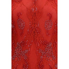 Blumarine Red Polyamide Cocktail Dress