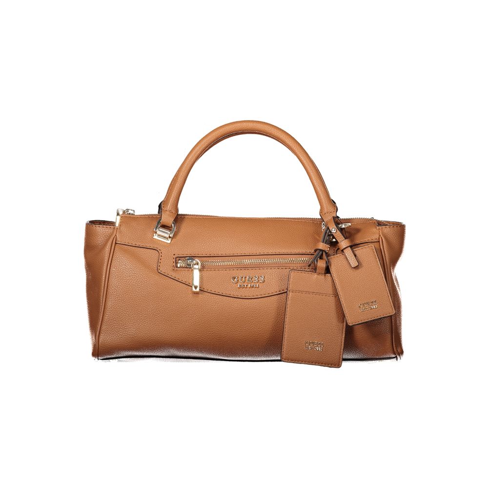 Guess Jeans Brown Polyethylene Handbag