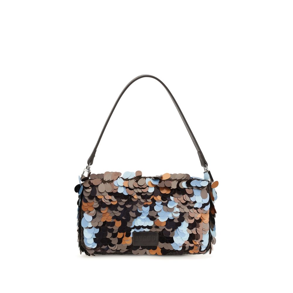 Staud Multicolor Marabou Shoulder Bag