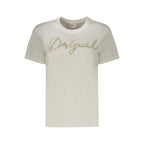 Desigual White Cotton T-Shirt