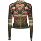 Desigual Black Elastane T-Shirt
