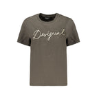 Desigual Gray Cotton T-Shirt