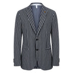 Roberto Pepe Luxury Blue Cotton Men's Jacket