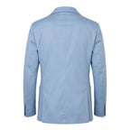 Roberto Pepe Luxury Light Blue Cotton Men Jacket