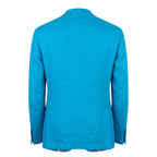 Roberto Pepe Luxury Blue Cotton Men's Jacket