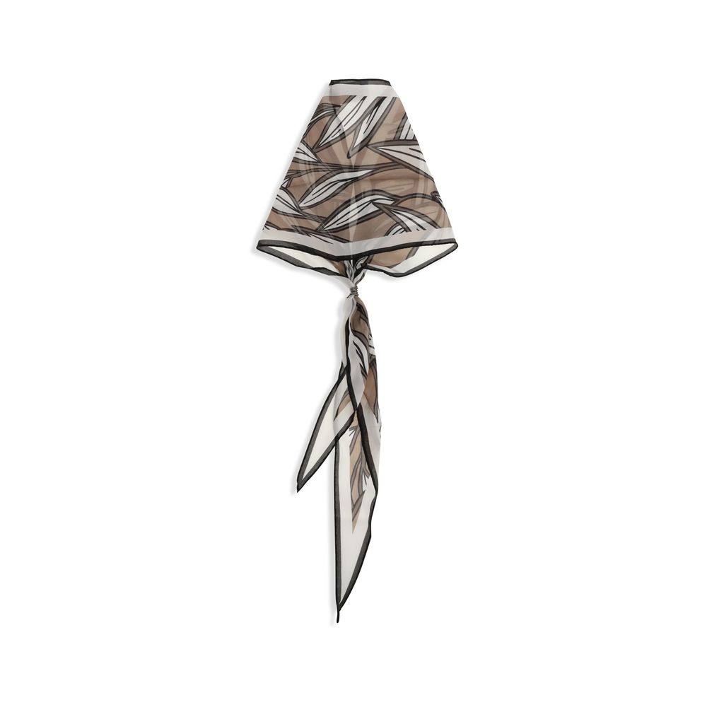 Brunello Cucinelli Beige Silk Foulard