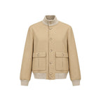 Autore Beige Virgin Wool Bomber