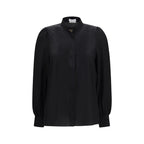 Alexander McQueen Black Silk Blouse