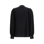 Alexander McQueen Black Silk Blouse