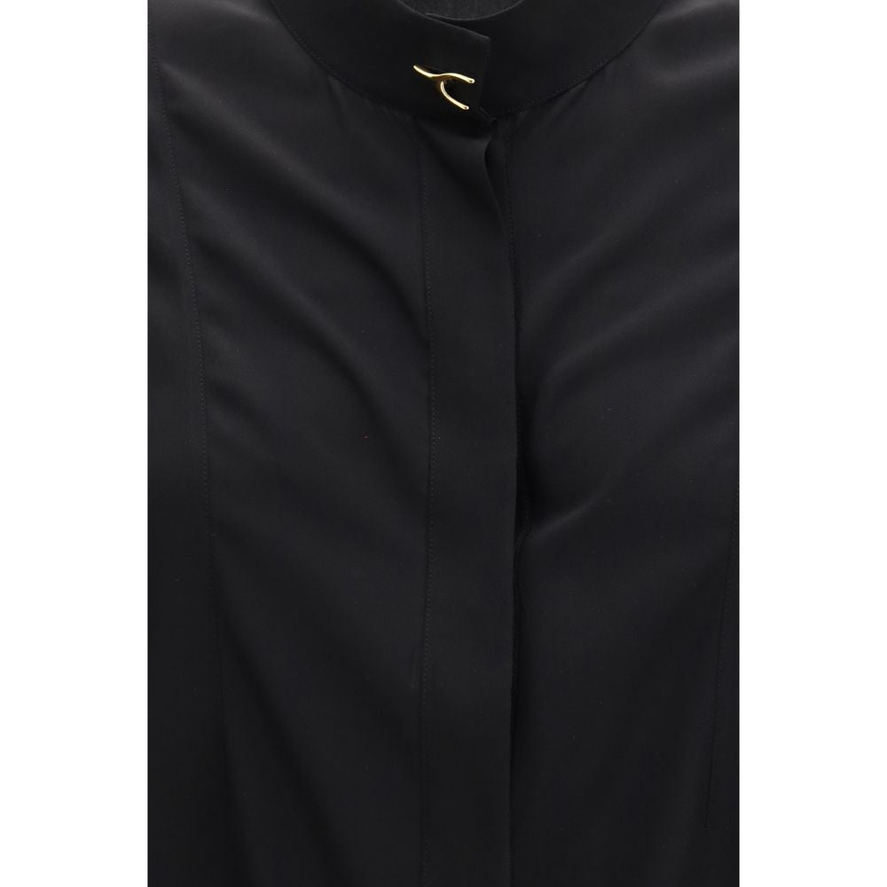 Alexander McQueen Black Silk Blouse