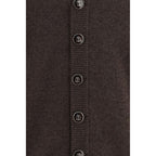 Brunello Cucinelli Brown Cashmere Cardigan