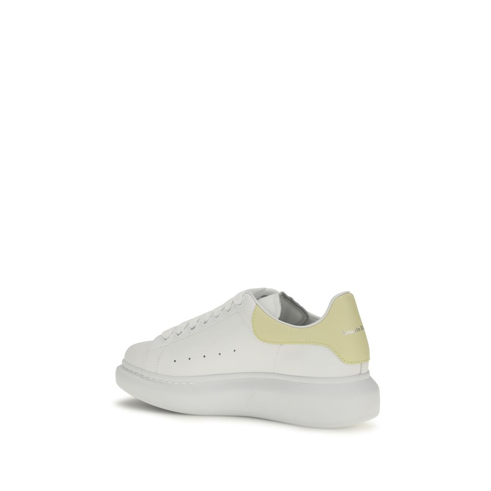 Alexander McQueen White Calf Leather Bos Taurus Chunky Sneakers