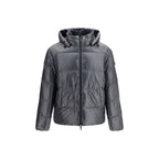 Moose Knuckles Gray Nylon Shell Jacket
