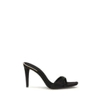Giuseppe Zanotti Black Viscose Stiletto Heel Sandals