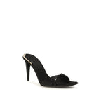 Giuseppe Zanotti Black Viscose Stiletto Heel Sandals