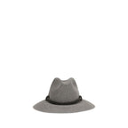 Brunello Cucinelli Gray Eco Fabric Fedora