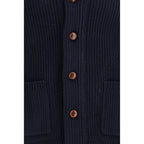 Barbour Blue Wool Oves Aries Cardigan