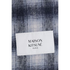 Maison Kitsuné Gray Alpaca Vicugna Pacos Scarf