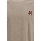 Maison Kitsuné Beige Cotton T-Shirt