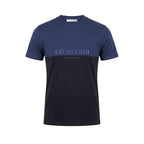 Trussardi Beachwear Blue Cotton Men T-Shirt