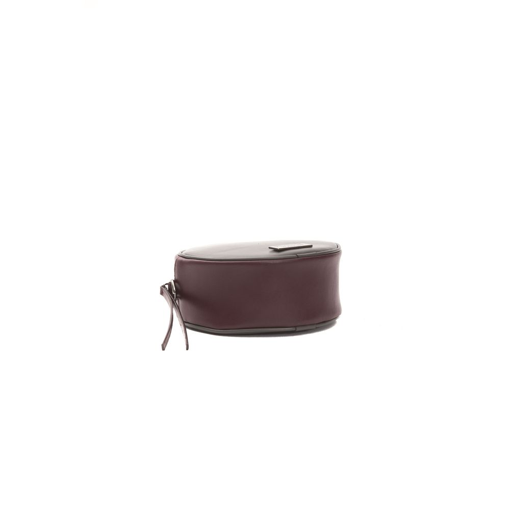 Pompei Donatella Burgundy Leather Women Crossbody Bag