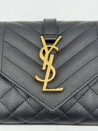 Saint Laurent Bicolor Leather Handbag