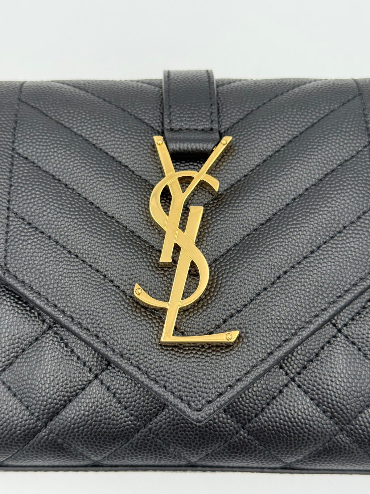 Saint Laurent Bicolor Leather Handbag