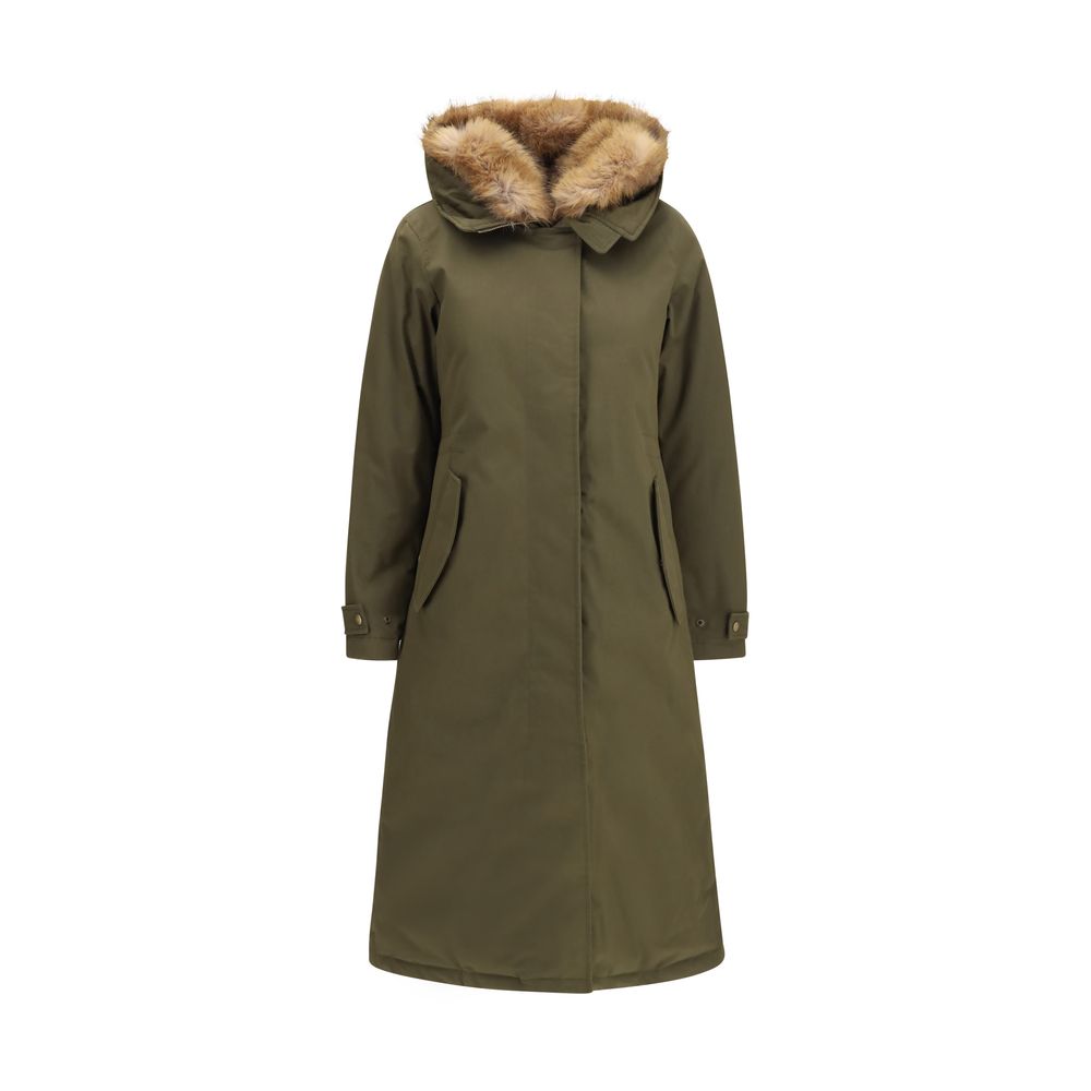 Woolrich Bicolor Cotton Coat