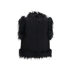 Fendi Black Wool Oves Aries Sleeveless Jacket