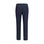 Brioni Blue Wool Oves Aries Casual Pants