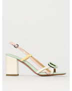Twinset Blue Patent Leather Platform Sandals