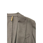 Roberto Pepe Luxury Grey Viscose Men Jacket