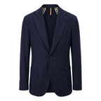 Roberto Pepe Luxury Blue Polyester Men Jacket