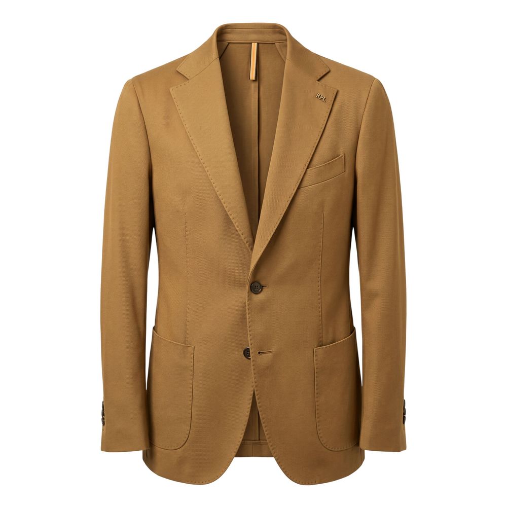 Roberto Pepe Luxury Brown Acetate Men Jacket