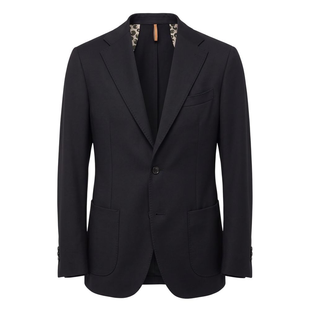 Roberto Pepe Luxury Black Polyester Men Jacket