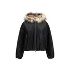 Moose Knuckles Black Lambskin Leather Jacket