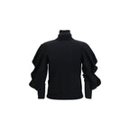 Blumarine Black Wool Oves Aries Turtleneck