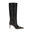 Gucci Black Calf Leather Bos Taurus Boots