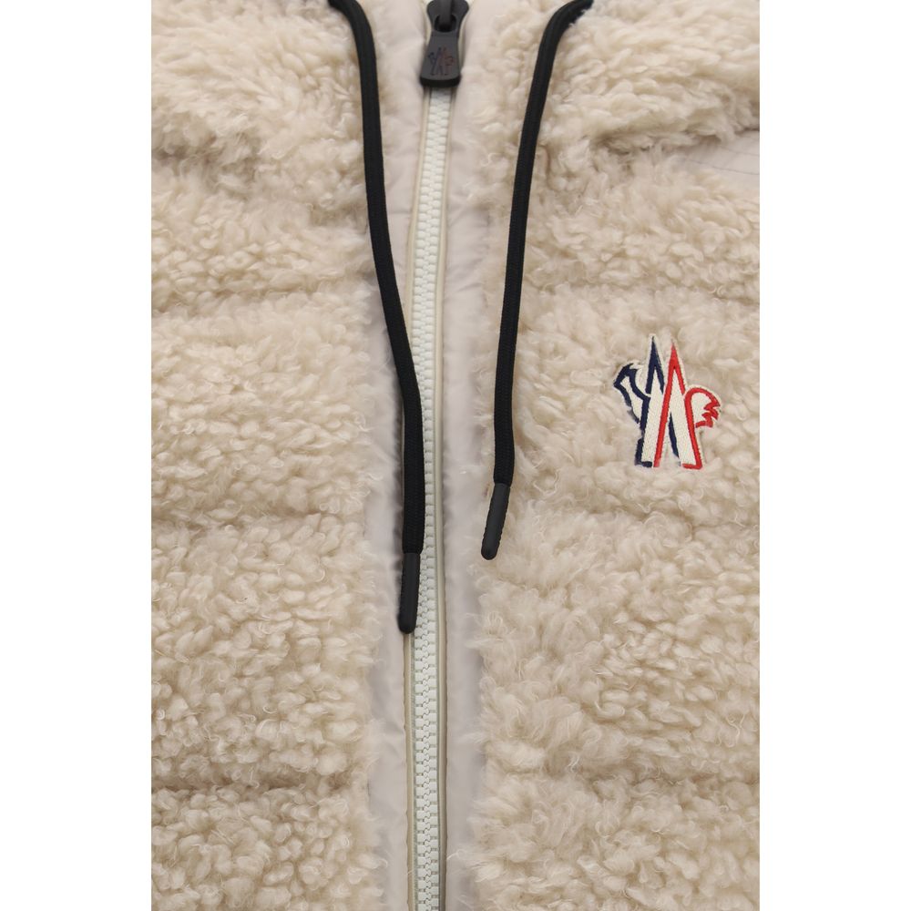 Moncler Grenoble Beige Polyamide Sleeveless Jacket